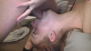 Mund zu voll genommen mit Long-Gray